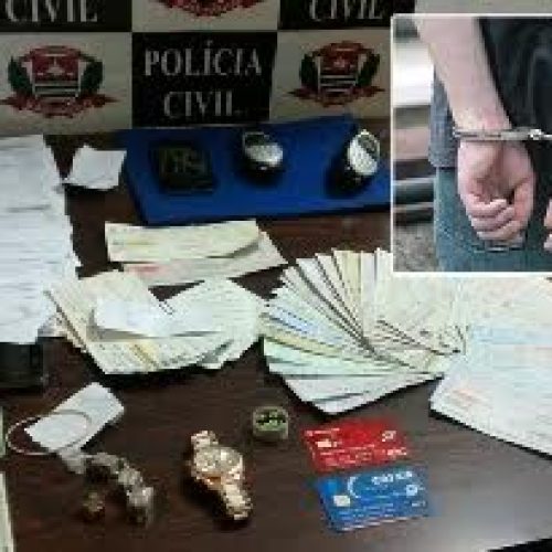 Descalvado: Polícia Civil prende um dos suspeitos envolvido em roubo de malote de supermercado