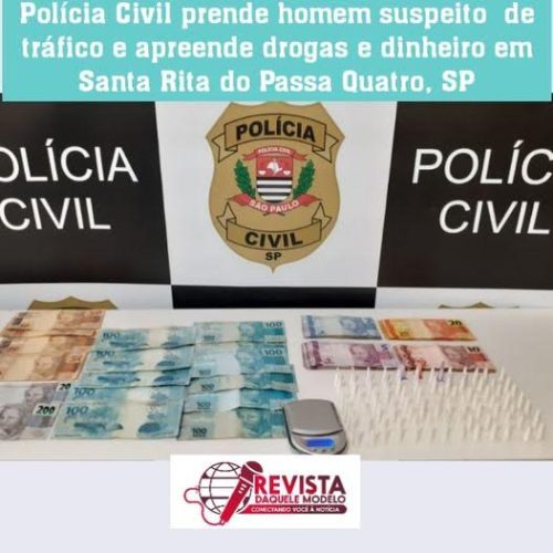 Santa Rita: Polícia Civil prende homem suspeito de tráfico, apreende drogas e dinheiro