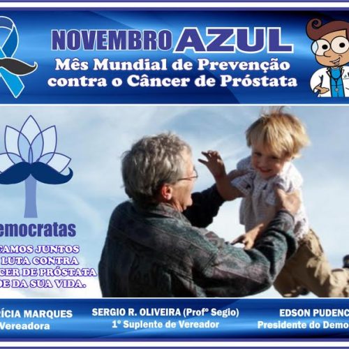 NOVEMBRO AZUL – Mês Mundial de Prevenção e conscientização Contra o Câncer de Próstata