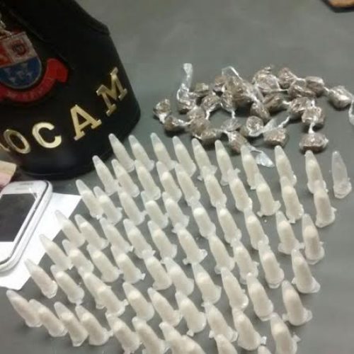 Servente de pedreiro de 19 anos é preso no bairro Cristo Redentor em flagrante de tráfico de drogas