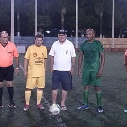 Torneio Início do Master 40 Anos do P.F.F.C. começou com pontapé do homenageado