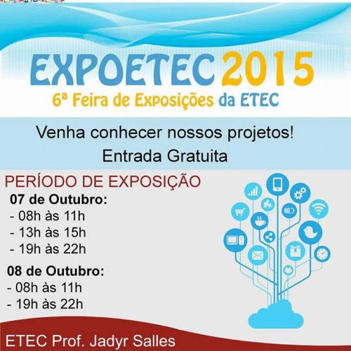 ETEC Prof. Jadyr Salles promove na próxima semana a EXPOETEC 2015