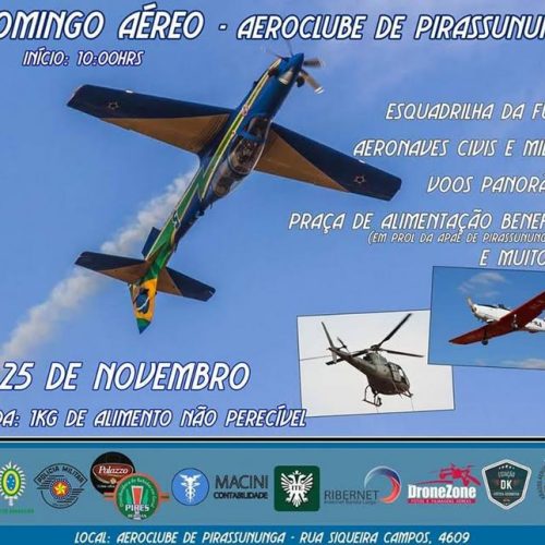 Pirassununga: Aeroclube de Pirassununga realizará Domingo Aéreo no próximo dia 25/11