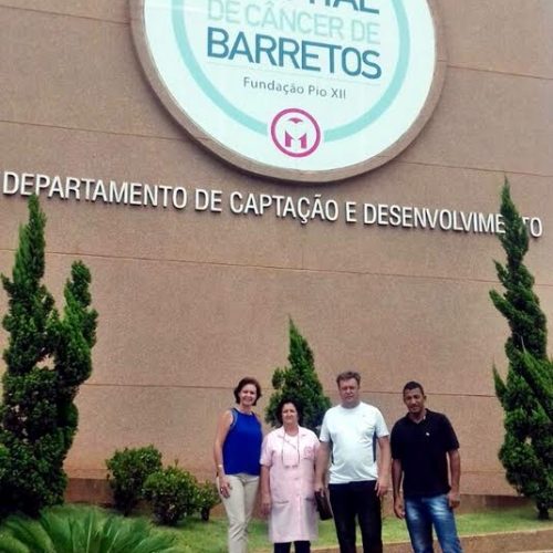 Equipe do Departamento de Promoção Social e vereador visitam o Hospital de Câncer de Barretos