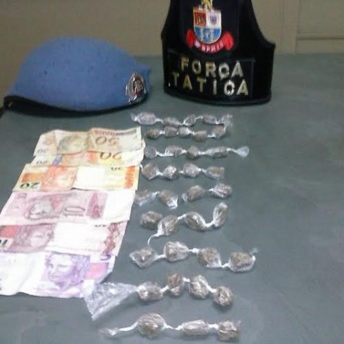Menor com Mandado de Apreensão é localizado pela PM na Vila Maria com 37 trouxinhas de maconha