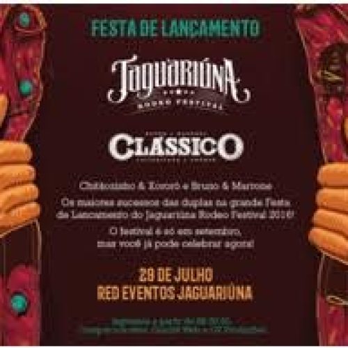 Lançamento do Jaguariúna Rodeo Festival 2016 terá Chitãozinho & Xororó e Bruno e Marrone