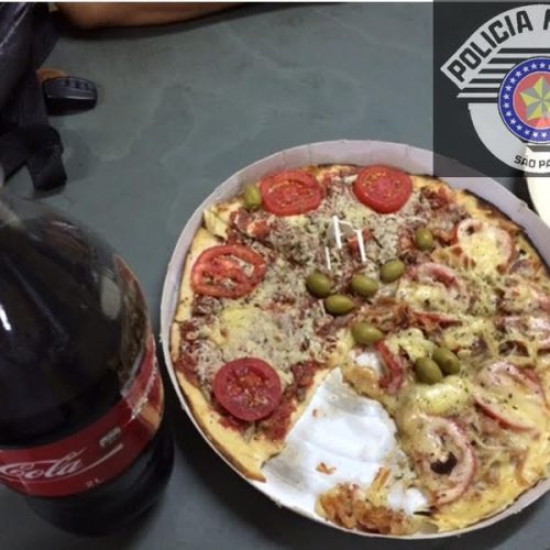Entregador é roubado no ato da entrega de uma pizza e um refrigerante