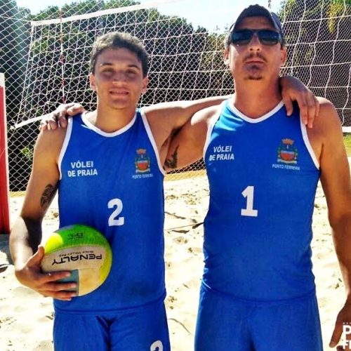Jogos Regionais: pai e filho ficam com o 5º lugar no vôlei de praia masculino