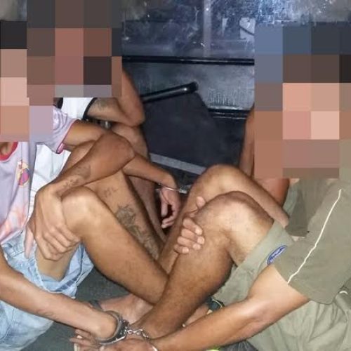 Três homens foram presos e um menor apreendido após furto em residência no centro da cidade