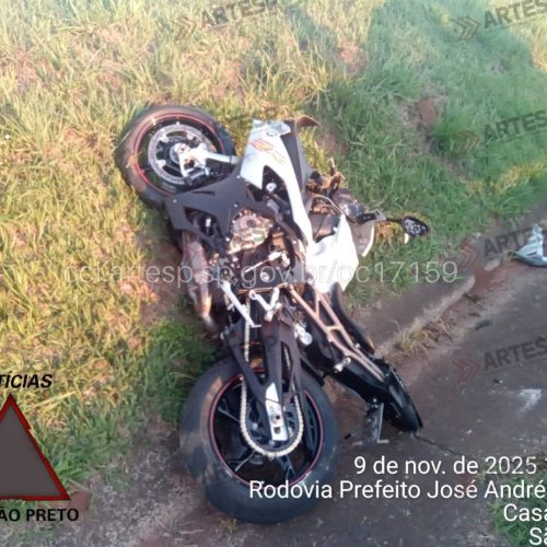 Colisão entre moto e carro resulta em morte na SP-340