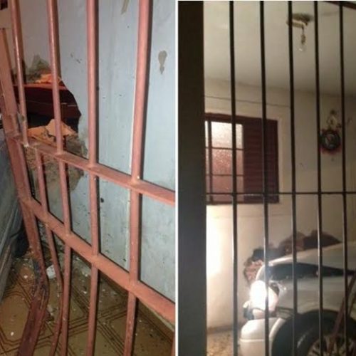 Veículo conduzido por estudante embriagado se choca contra residência