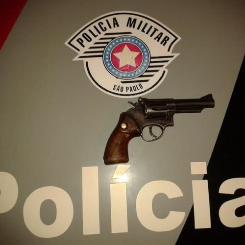 Homem é preso por porte ilegal de revólver calibre 38