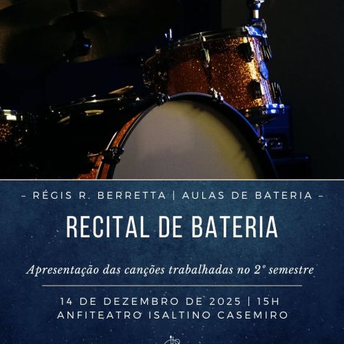 Segundo recital de bateria de 2025 reúne alunos em tarde musical em Porto Ferreira