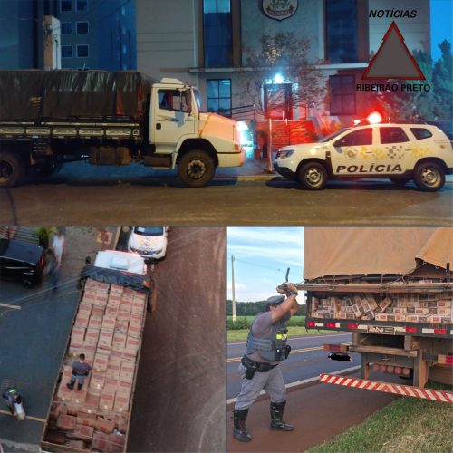 Homem é preso com contrabando de aproximadamente 200 mil maços de cigarros