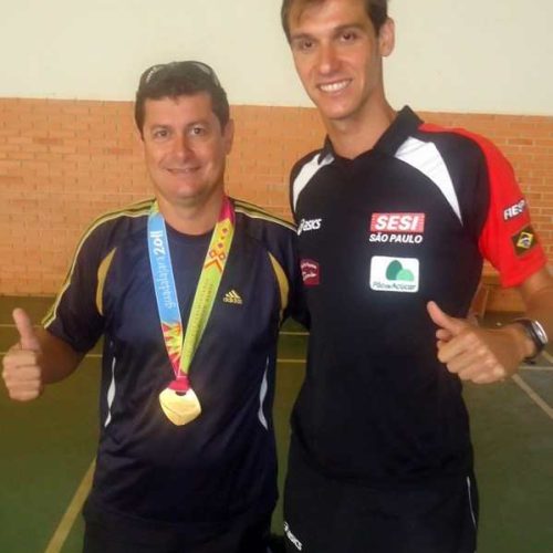 Fernando Filla esteve com Reinaldo Colucci, medalhista de ouro do Pan 2011