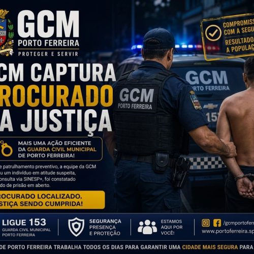 GCM localiza procurado pela Justiça durante patrulhamento no Jardim Primavera