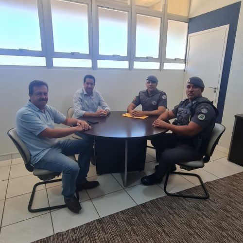 Encontro institucional amplia diálogo entre Polícia Militar e Prefeitura de Descalvado