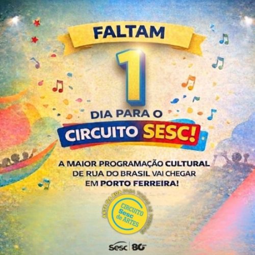 Circuito Sesc de Artes chega a Porto Ferreira neste sábado com programação gratuita