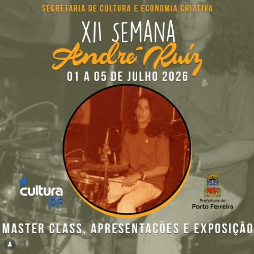 XII Semana André Ruiz celebra a cultura ferreirense com programação gratuita a partir de 1º de julho