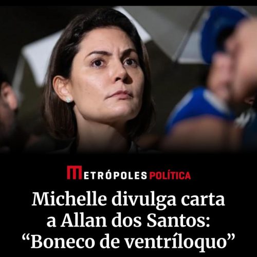 Michelle Bolsonaro reage a críticas feitas pelo bolsonaristas Allan dos Santos, que está nos EUA