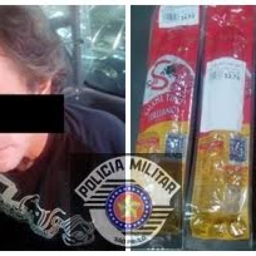 Homem é preso em Porto Ferreira após furtar quatro peças de salame de supermercado