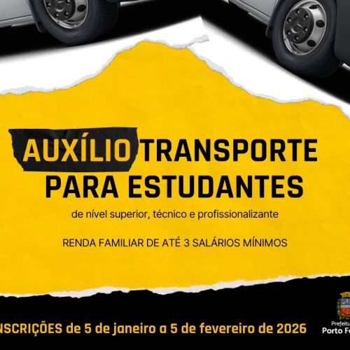 Auxílio transporte para estudantes tem inscrições abertas até 5 de fevereiro em Porto Ferreira