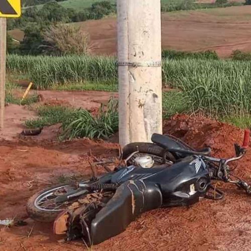 Descalvado: acidente de moto com vítima fatal na Vicinal Guilherme Scatena (Serra do Jaguarandi)