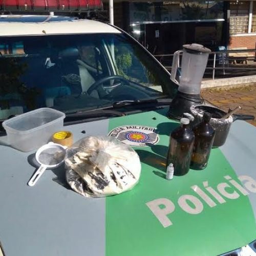 Policiais ambientais encontram local de refino de drogas na Vila Maria, em Porto Ferreira