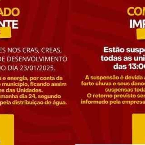 Porto Ferreira suspende atendimentos no Social e na Saúde devido aos estragos provocados pela chuva