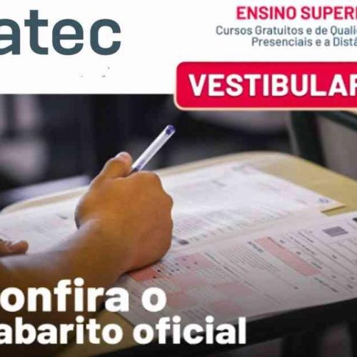 Vestibular das Fatecs divulga gabarito oficial na tarde desta quarta-feira (14/01)