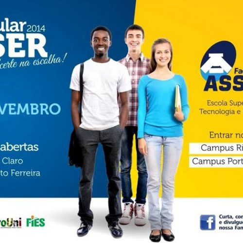 Asser – Porto Ferreira está com inscrições abertas para Vestibular 2014