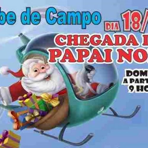 Papai Noel chega no Clube de Campo no domingo