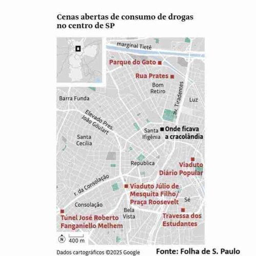 Política de segurança equivocada multiplica “minis cracolândias” no centro da cidade de São Paulo