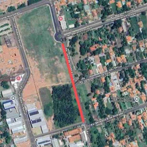 Atenção Porto Ferreira! Trecho da av Júlio de Oliveira Dorta ficará interditado por mais uma semana