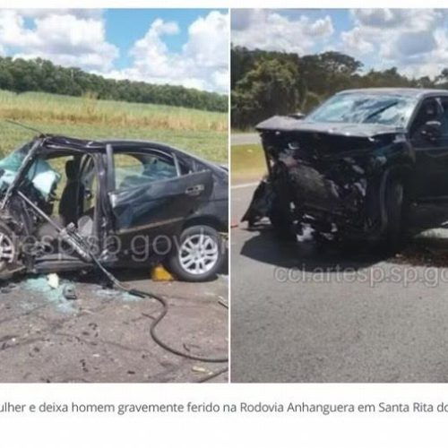 Santa Rita do Passa Quatro: casal morre em grave acidente na via Anhanguera, na tarde desta sexta