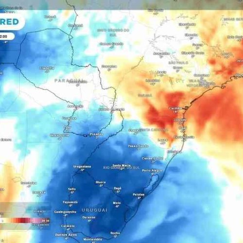 Massa de ar frio vai trazer frio atípico na próxima semana em partes do Sul e do Sudeste
