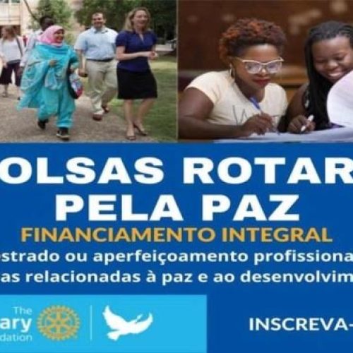 Rotary International abre inscrições para Bolsas da Paz 2026-27; mestrado e aperfeiçoamento