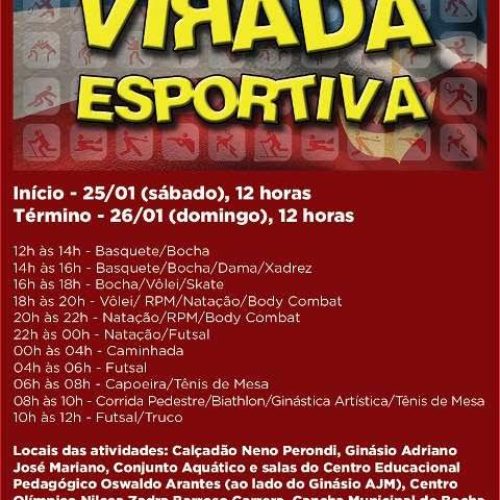 Virada Esportiva tem pequena alteração na programação