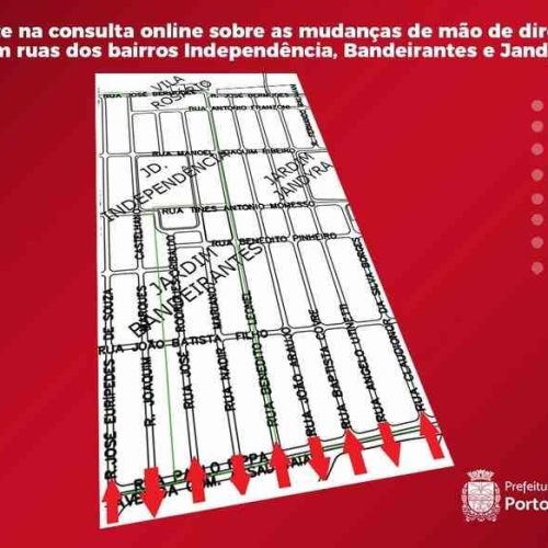 Porto Ferreira lança consulta pública sobre alteração de mão de direção em ruas da Zona Leste