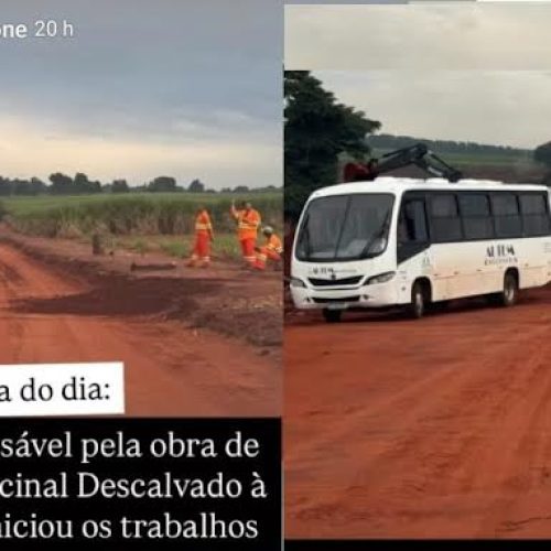 Descalvado: prefeito anuncia o início das obras de pavimentação da estrada Descalvado–Pirassununga