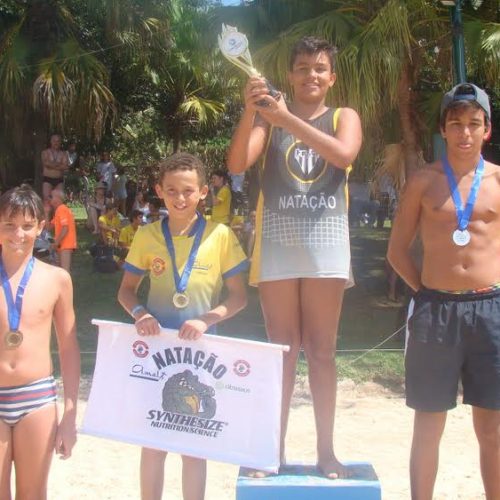 Natação do P.F.F.C. participou pela primeira vez da Travessia do Clube Náutico, em Araraquara