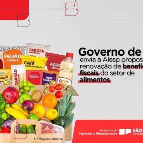 Governo de SP esclarece que enviou proposta de renovação de benefícios fiscais do setor de alimentos
