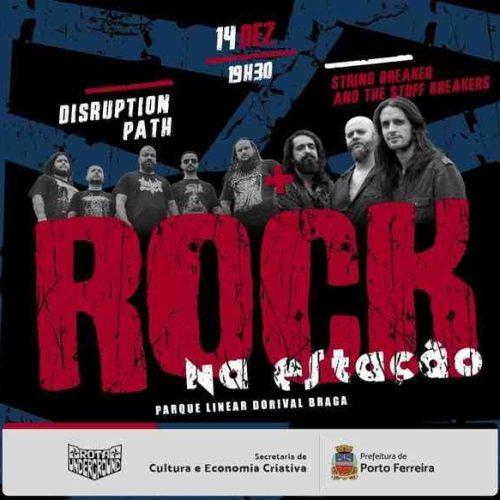 Rock na Estação de Porto Ferreira 2024 do mês de dezembro traz neste sábdo (14/12) duas bandas