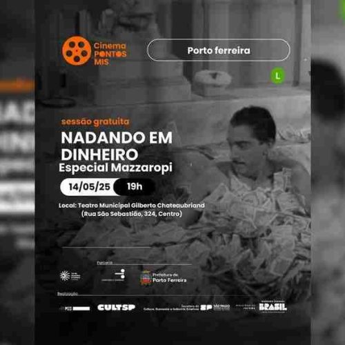 Cultura de Porto Ferreira exibe mais um clássico de Mazzaropi no Pontos MIS nesta quarta-feira (14)