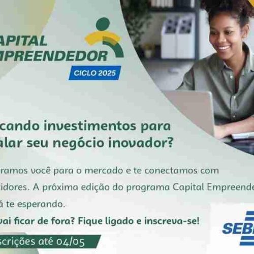 Sebrae-SP está com inscrições abertas para programa que conecta startups e investidores