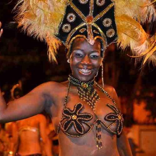 Escola de Samba Unidos da Vila desfila em Descalvado