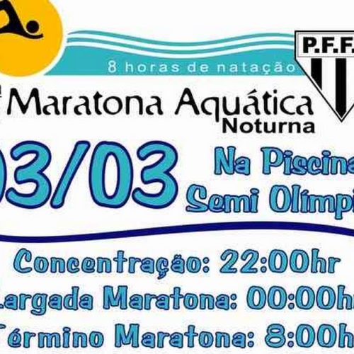 6ª Edição da Maratona Aquática do PFFC acontece no período noturno
