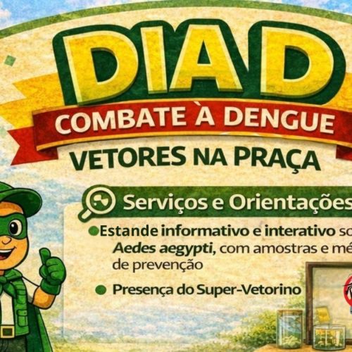 Dia D contra a dengue mobiliza serviços e lazer na Praça da Matriz