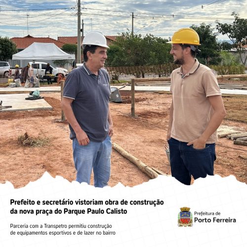 Nova praça no Parque Paulo Calisto deve ser entregue em abril com parceria da Transpetro