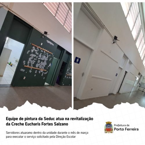 Creche Eucharis Fortes Salzano passa por revitalização interna em Porto Ferreira